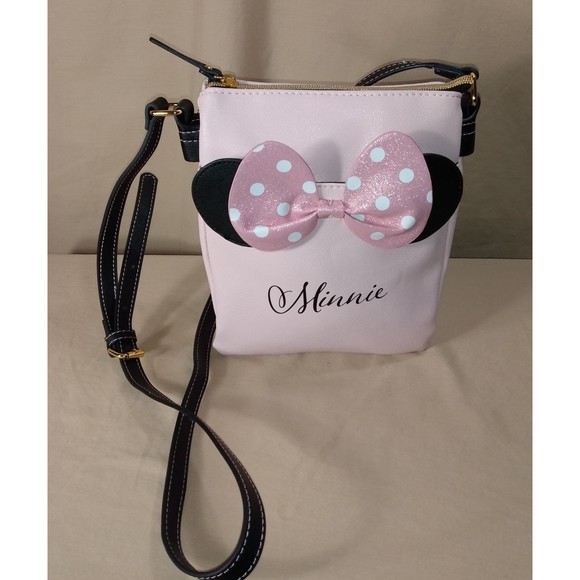 Dani by Danielle Nicole | Minnie Mouse Disney Pink Crossbody Bag | 100% Vegan
